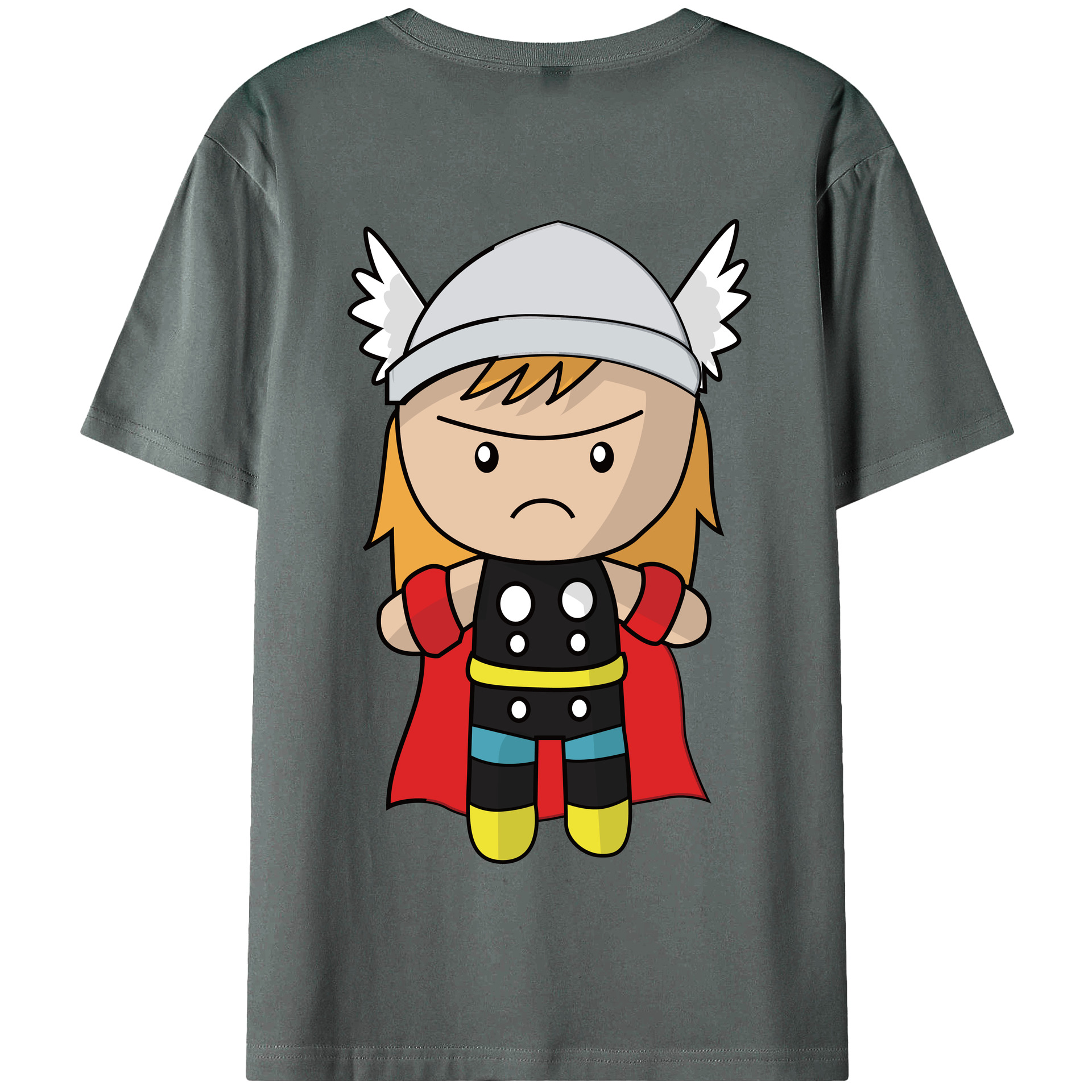 （画像用） アベンジャーズ The Avengers 綿100％半袖Tシャツ（背面プリント）